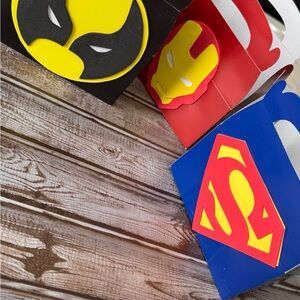 Superhero Party Favor Bags / Boxes - see description